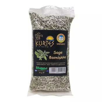 Шалфей сушеный (dried sage) Kurtes | Куртэс 30г