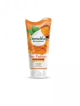 Скраб для лица и удаления черных точек DermoViva Skin Superfood Turmeric True Radiance Face Scrub 150g