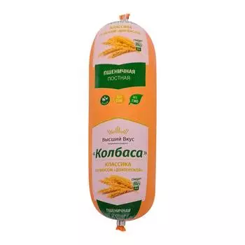 Вегетарианская колбаса со вкусом «Докторской» (vegetarian sausage) Высший Вкус 400г