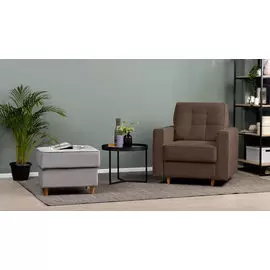 Кресло Amani Casanova Chocolate с широкими подлокотниками