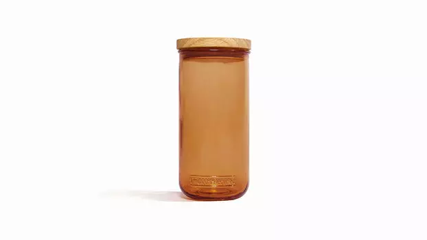 Банка с крышкой Madera, цвет корица