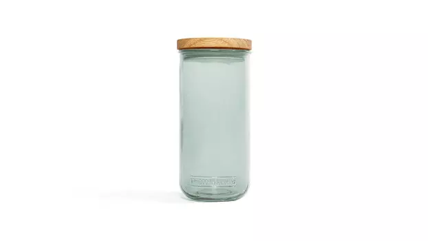 Банка с крышкой Madera, цвет зеленый