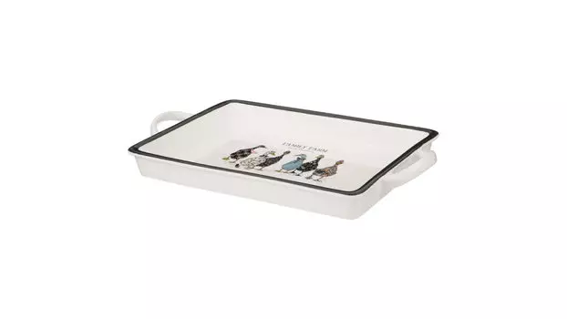 Блюдо сервировочное с ручками Family Farm