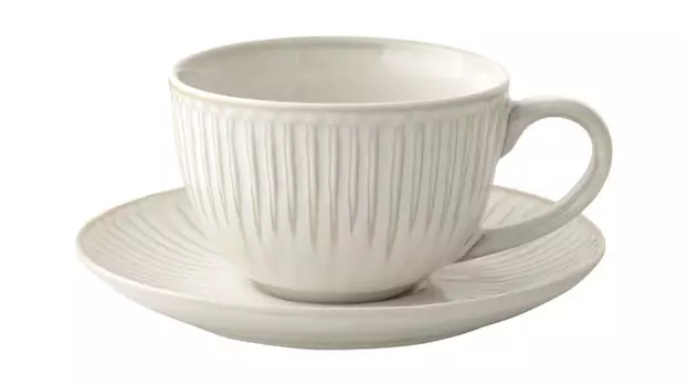 Чайная пара Gallery, цвет белый