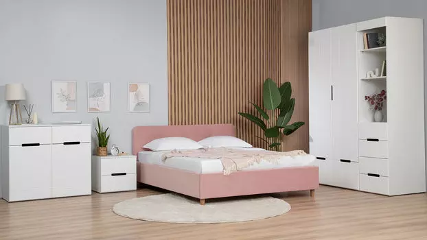 Cпальня Bira, цвет Белый премиум