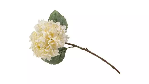 Цветок искусственный Гортензия 55 см цвет белый