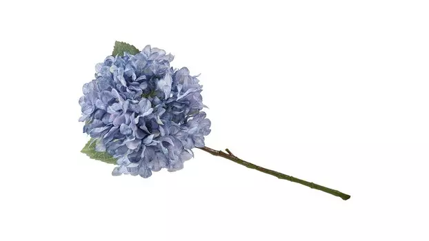 Цветок искусственный Гортензия 55 см цвет голубой