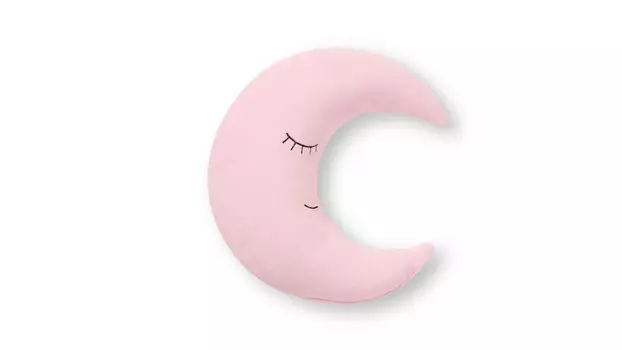 Декоративная подушка Луна, цвет розовый