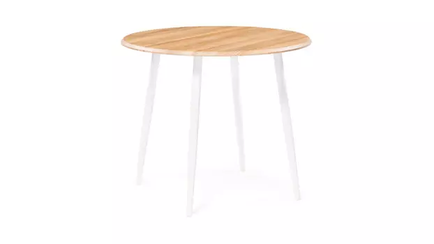 Деревянный стол Абилин дуб вотан, белый матовый