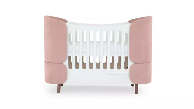 Детская кровать-трансформер Polly, цвет розовый