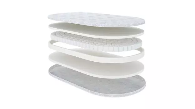 Детский овальный ортопедический матрас Little Angel