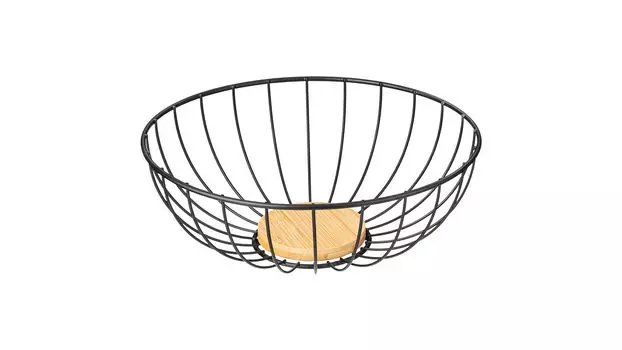 Фруктовница Steel 25 9 черный