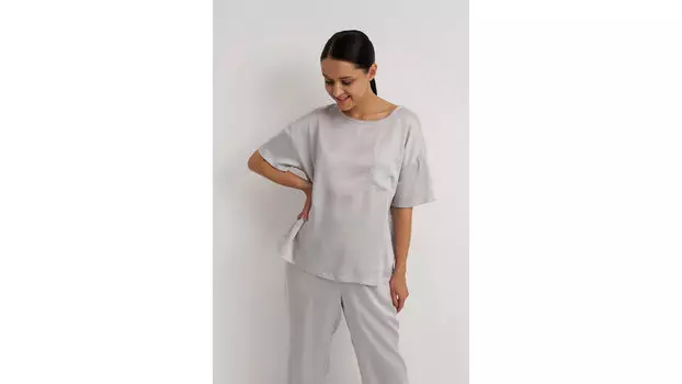 Футболка женская Stay Balanced, цвет серебристый иней