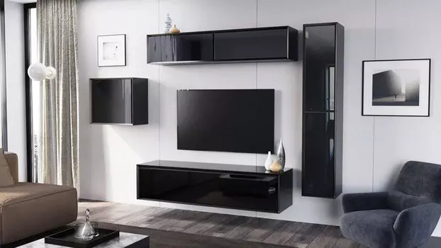 Гостиная Glass, цвет Черный черный