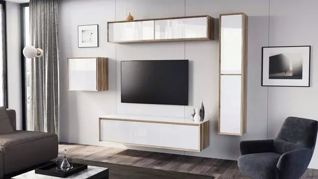 Гостиная Glass, цвет Дуб Белый