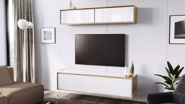 Гостиная Glass, цвет Дуб Белый