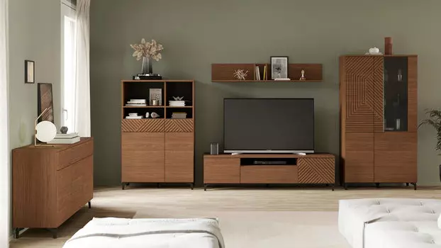 Гостиная Stefania, цвет Орех Линкольн