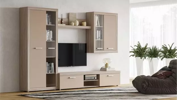 Гостиная Tiss, цвет Ясень шимо Капучино