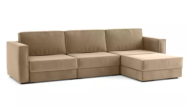 Угловой модульный диван Hero 4-секционный с подлокотниками Casanova beige