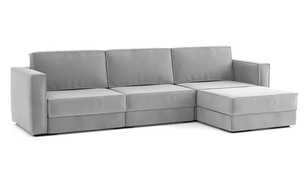 Угловой модульный диван Hero 4-секционный с подлокотниками Casanova grey