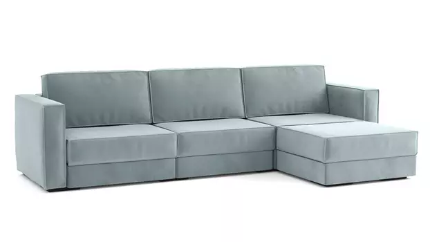 Угловой модульный диван Hero 4-секционный с подлокотниками Casanova sky