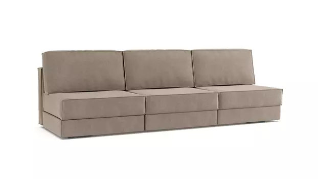 Модульный диван Hero 3-секционный без подлокотников Sky velvet 03