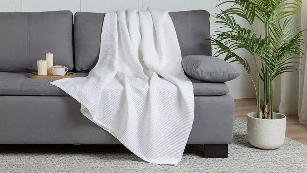 Хлопковое покрывало Soft Cotton, цвет: белый