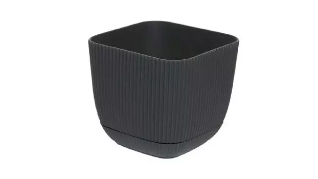 Кашпо для цветов Coral Square, цвет антрацит