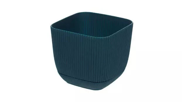 Кашпо для цветов Coral Square, цвет синий