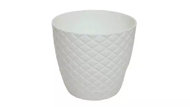 Кашпо для цветов Cut, цвет белый