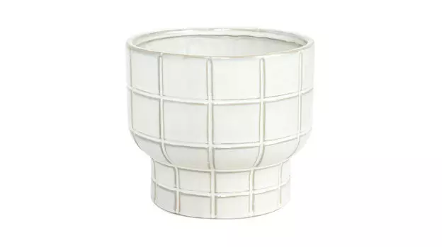 Кашпо для цветов Mosaics, цвет белый