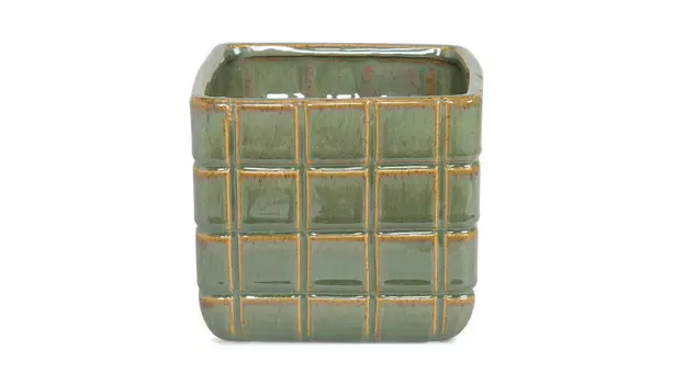 Кашпо для цветов Mosaics, цвет зеленый