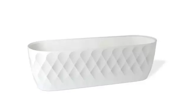 Кашпо для цветов Yakamoz 30 15 см цвет белый