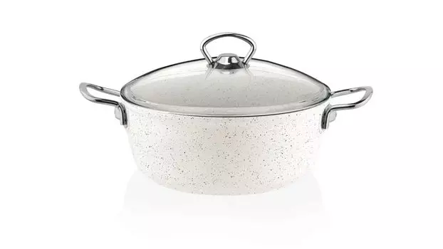 Кастрюля Gravita 3 л, цвет белый