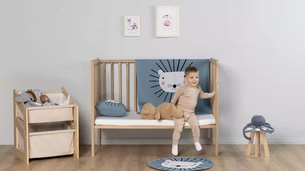 Коллекция вязанного текстиля Funny lion