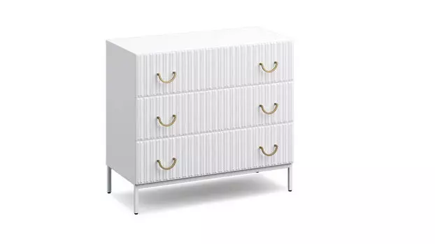 Комод 3 ящика Elton, цвет Белый премиум