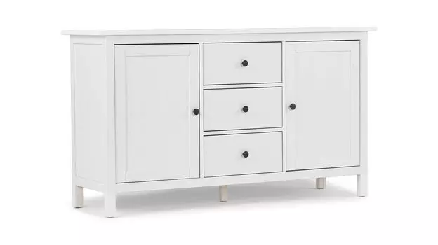 Комод 3 ящика и 2 двери Terek, цвет Белый