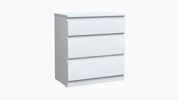Комод 3 ящика Tim, цвет Белый