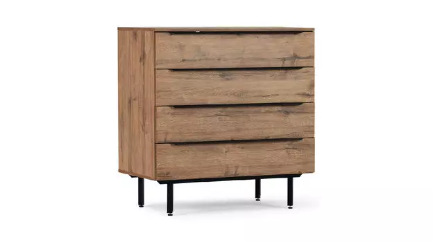 Комод 4 ящика Ruza, цвет Дуб Веллингтон