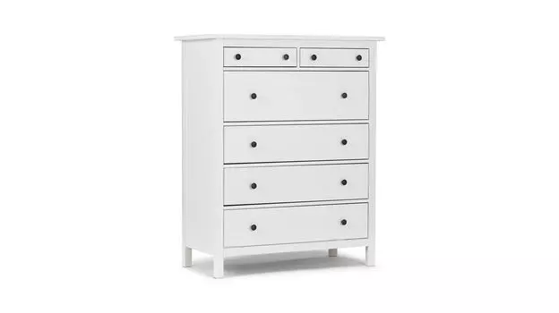 Комод 6 ящиков Terek, цвет Белый