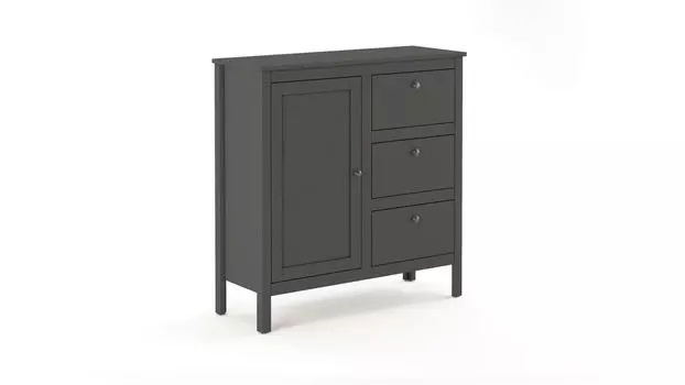 Комод однодверный с ящиками Kasli, цвет Графит