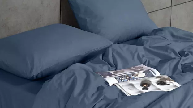 Комплект наволочек, 2 шт Askona Comfort Cotton, цвет Синий