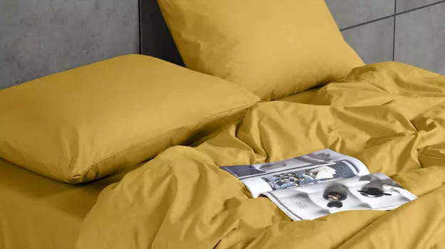 Комплект наволочек, 2 шт Askona Comfort Cotton, цвет Горчичный