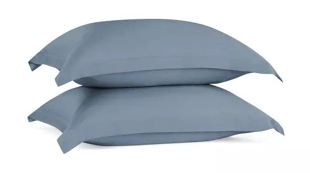 Комплект наволочек, 2 шт Solid Tencel, цвет Синий металлик