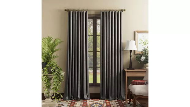 Комплект портьер Askona Home Palermo,цвет серый