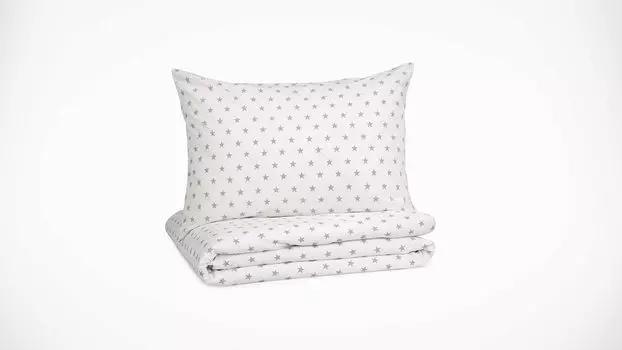 Комплект постельного белья Askona kids Звезды серые