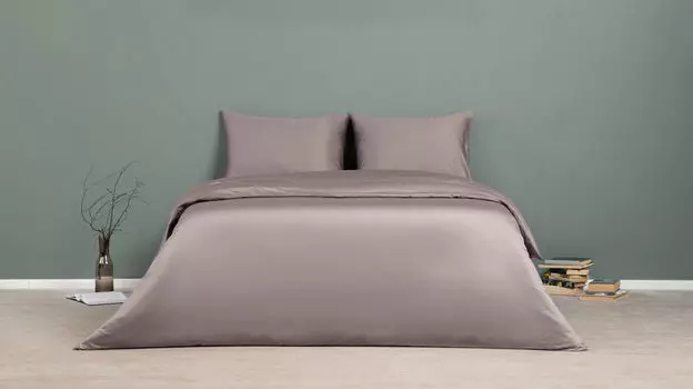 Комплект постельного белья Maco Sateen Пепельный