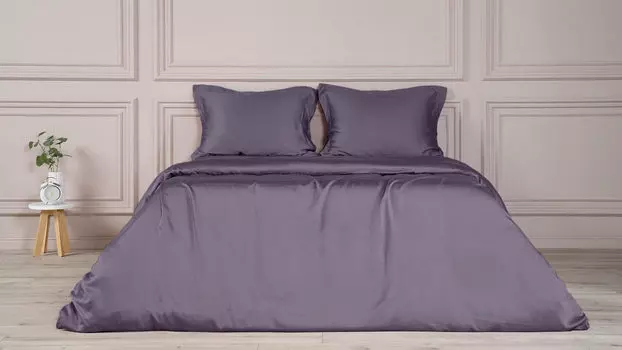 Комплект постельного белья Solid Tencel, цвет Аметистовый