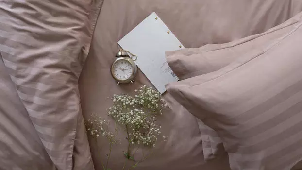 Комплект постельного белья Stripe Миндаль