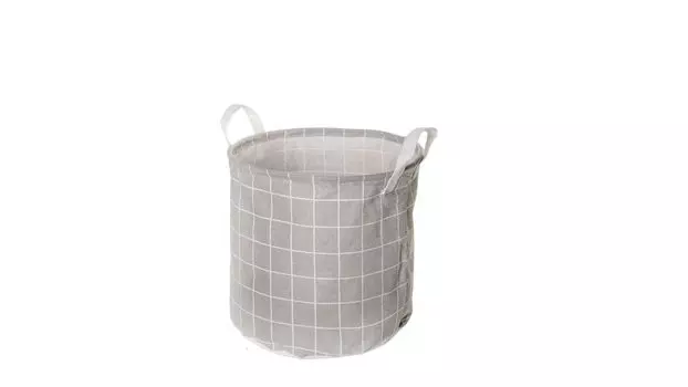 Корзина для белья Клетка 30 серый